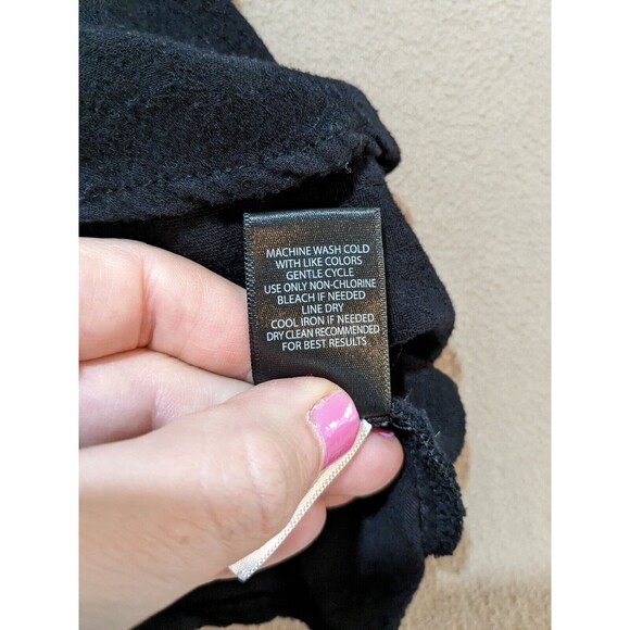 Torrid Women's Fit And Flare Jacquard Button-Front Tank Black size 2 - Picture 6 of 9